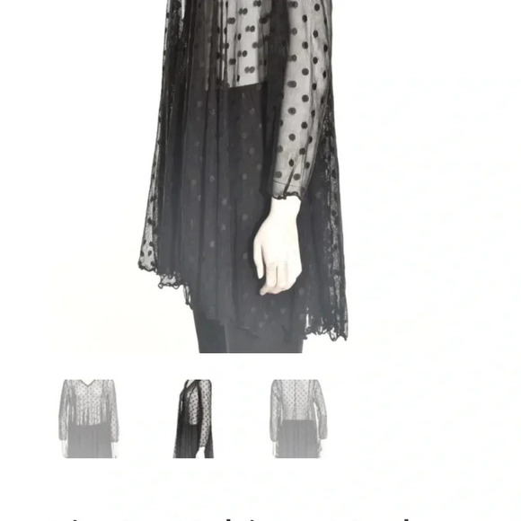 Black,Sheer,polka dot,mesh,lace,Habitat Liv.tunic,NWT
Whimsigoth,dark fairy,kink - Picture 11 of 13